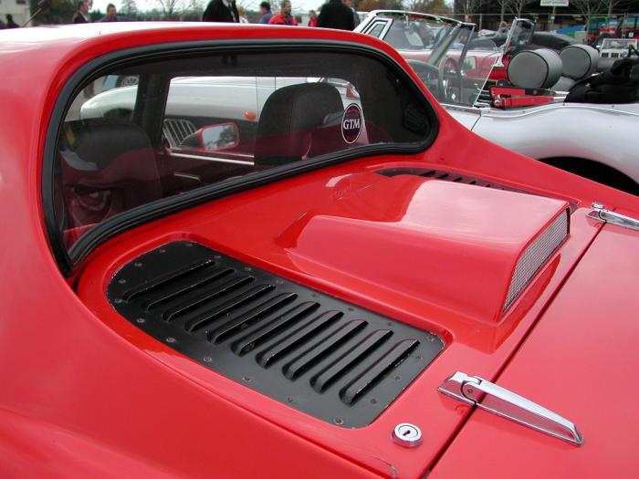 GTM Sports Cars - GTM Coupe. engine cover and rear screen